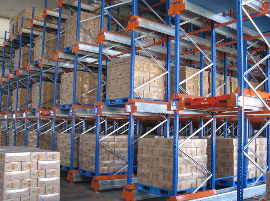 金海岸永南食品珠海穿梭式貨架倉儲貨架【易達貨架】