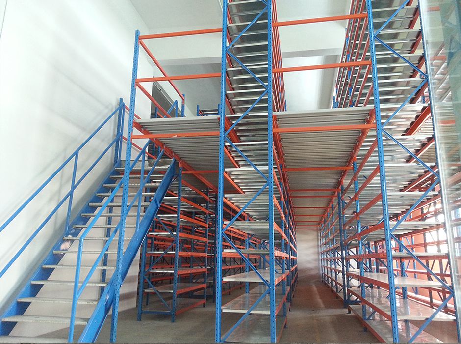 印彩美麗華圖文廣州倉庫閣樓貨架【易達(dá)貨架】