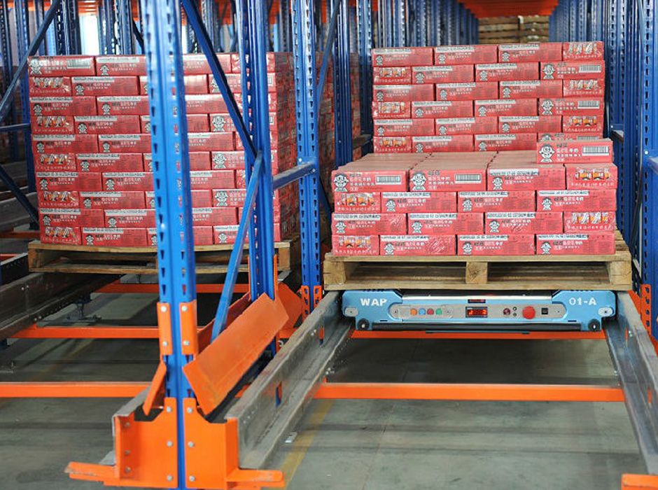 旺旺集團(tuán)廣州穿梭式倉儲貨架【易達(dá)貨架】