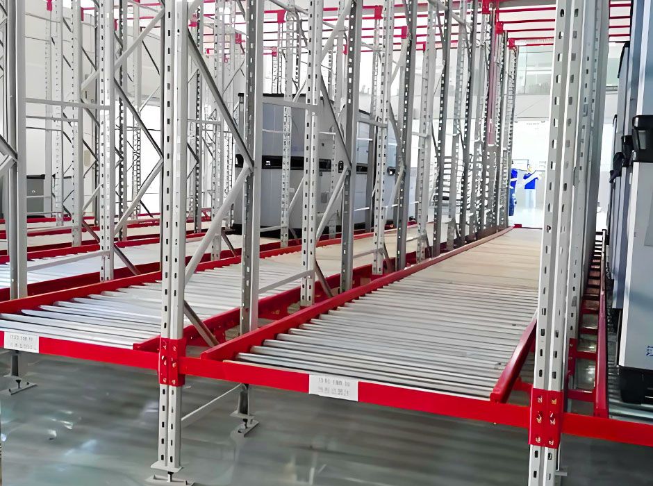 昌龍香精香料江門滾筒式重力貨架【易達(dá)貨架】