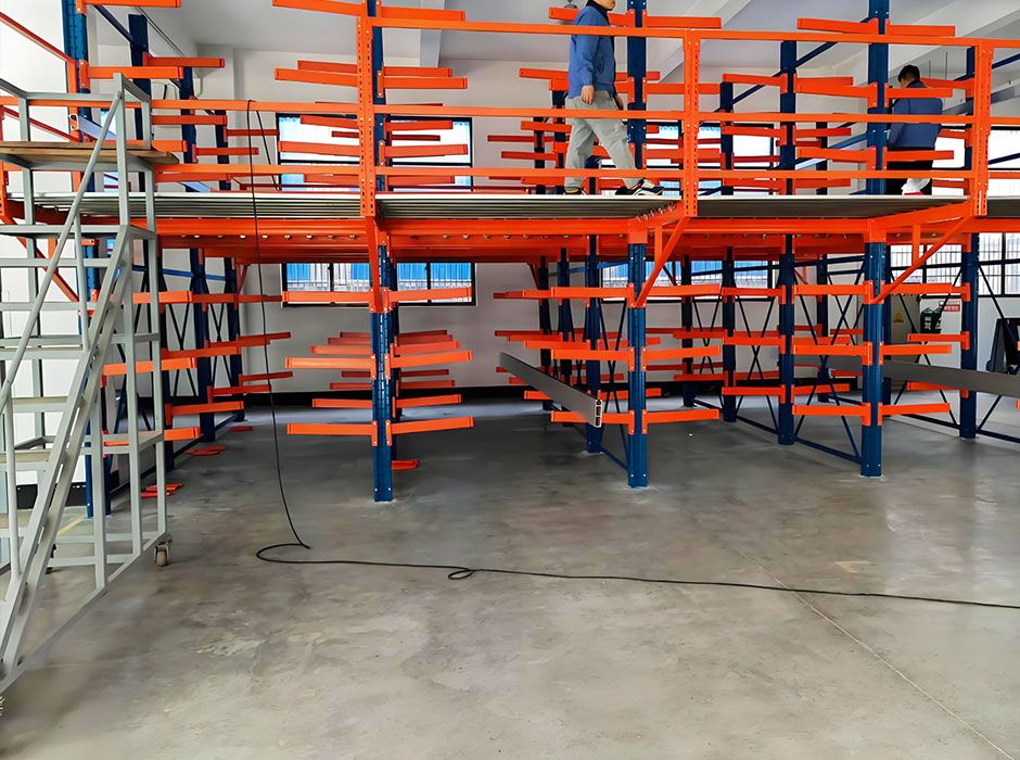 中航法斯特航空珠海懸臂式閣樓貨架【易達(dá)貨架】